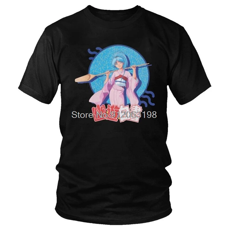 TVoe yu hakusho T košeľa pánske bavlnené tričko Tričko Grafické tričko s krátkym rukávom anime manga botan top top