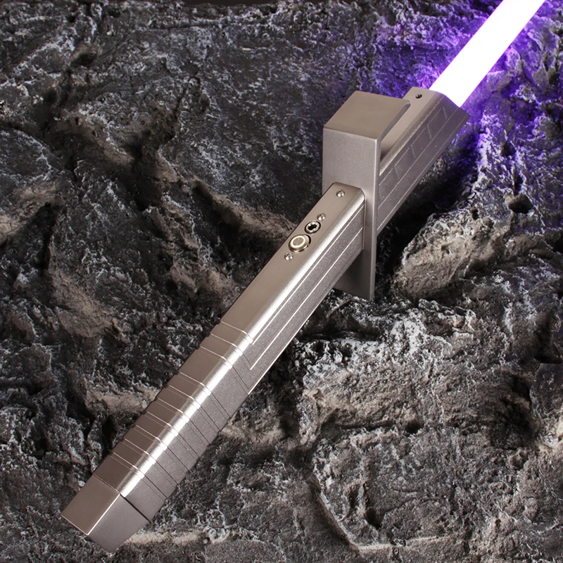 Tvoj šabľový kovový hilt tmavý šabľový oheň ťažký dueling svetelný meč neopixel šabľa s písmom 10/27 zvukov