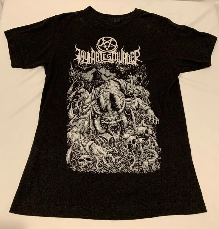 Tvoje umenie je vražda Deathcore Metal Band Graphic Tričko (použité médium)