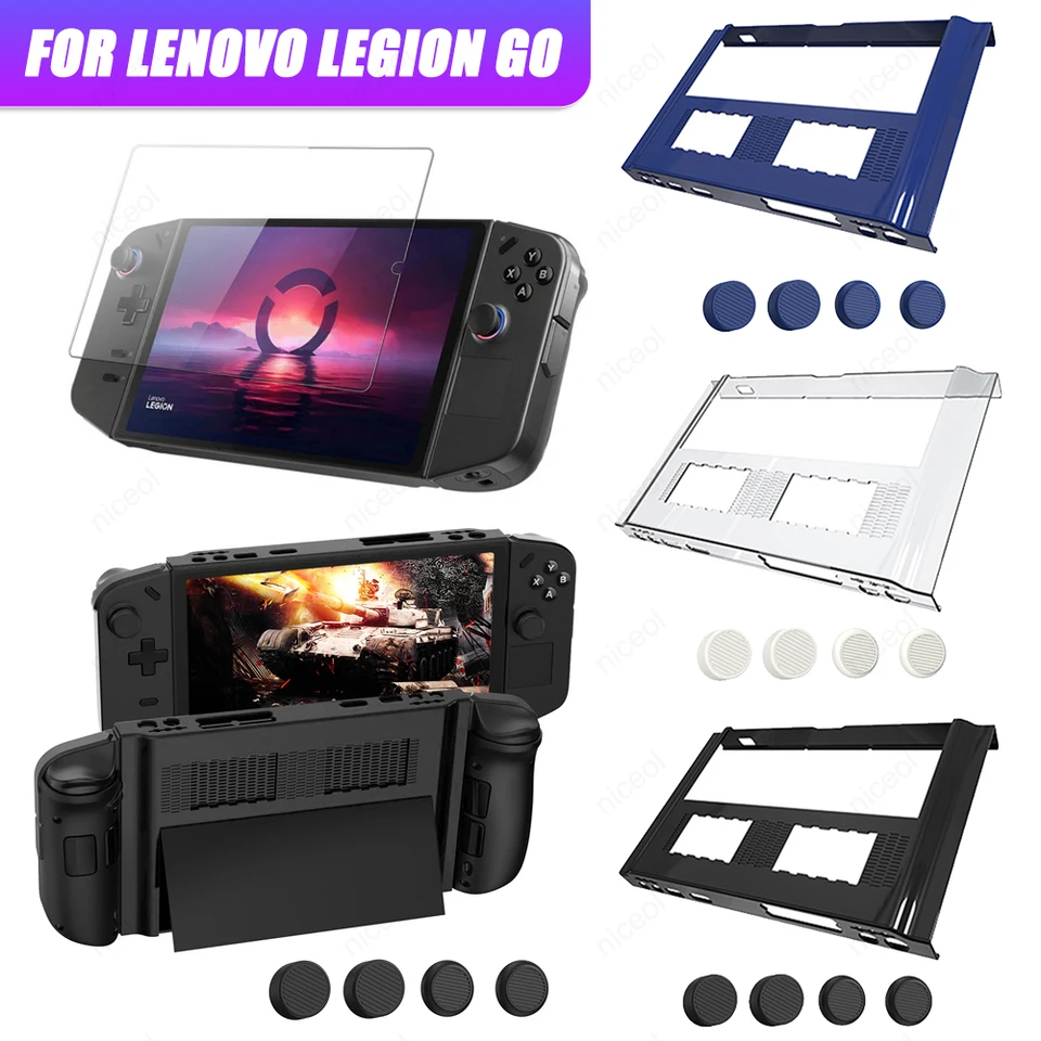 Tvrdý kryt shell pc anti-škrabka na monitorový chránič puzdra bez sklzu so 4 palubnými uzávermi pre spoločnosť Lenovo Legion Go 8.8inch Príslušenstvo