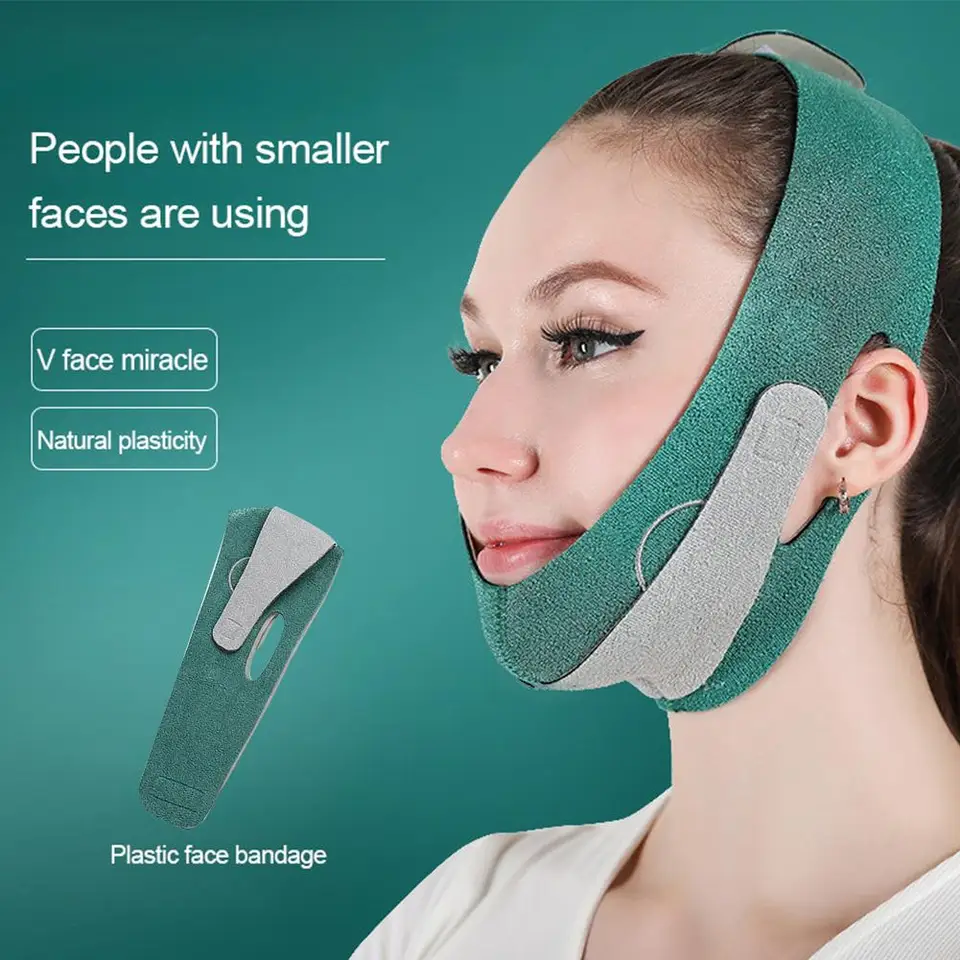 Tvár Chin Cheek Lift Up Slimming Slim Mask ultra tenká redukcia pásu dvojitý pás brada brada tvárová remienok Ženy pokožka Massager starostlivosť SK U7Q2