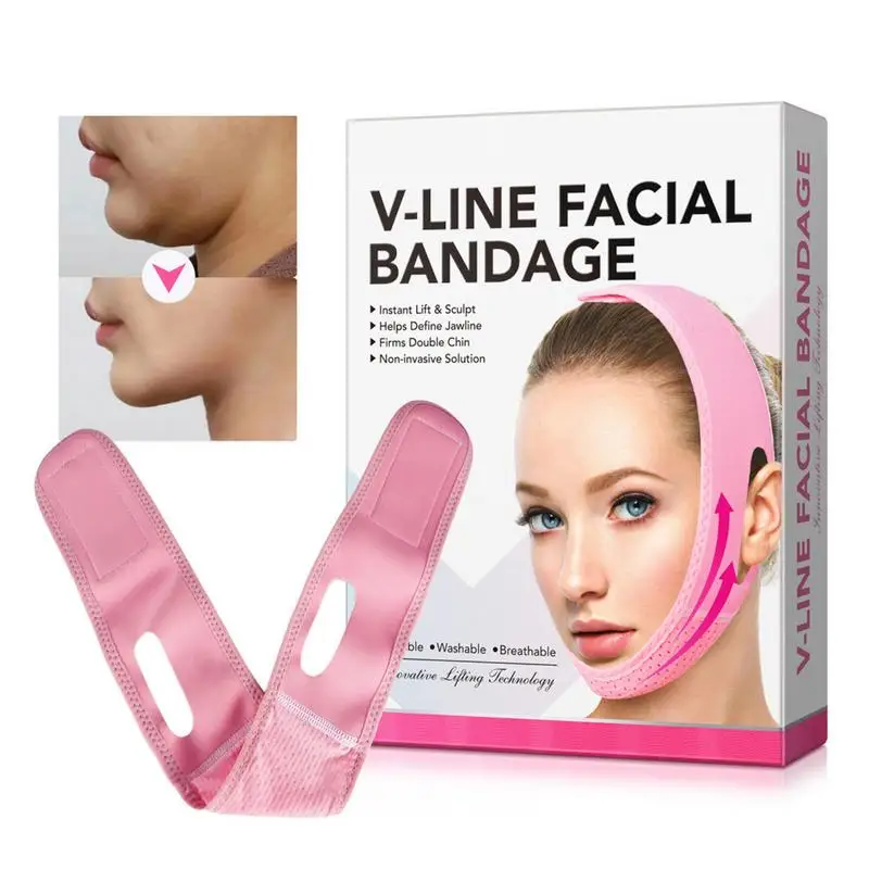 Tvár chudnutie obväz V Line tvár shaper dám Chin Cheek Lift Up Balt V Bandage tvár shaper brada líca výťahu hore opasok