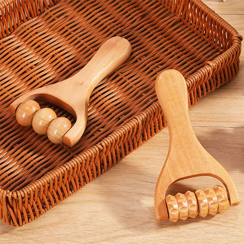 Tvár Masager Maderoterapia tvár Mini drevená terapia tvár Zúrite Gua Sha škrabka