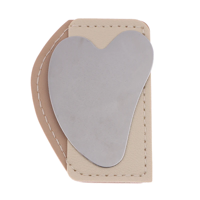 Tvárový krk tela Guasha Masáž Nástroj na tvár starostlivosť o pleť Guasha Massager Massager z nehrdzavejúcej ocele Gua Sha Scret Massager