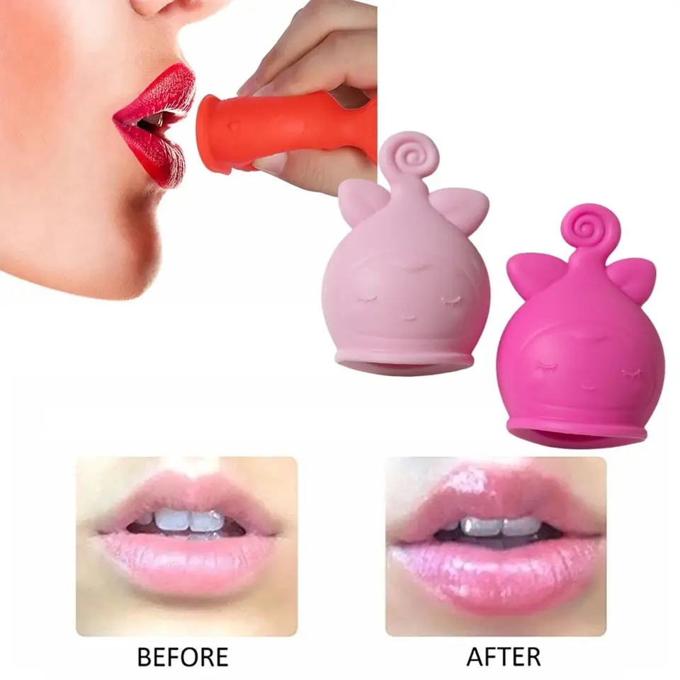 Tvárový nástroj Soft Lip Saction Phone Silikone Beauty Lip Enhancer Zariadenie roztomilé bezbolestné zvýšenie pery Ženy Lady