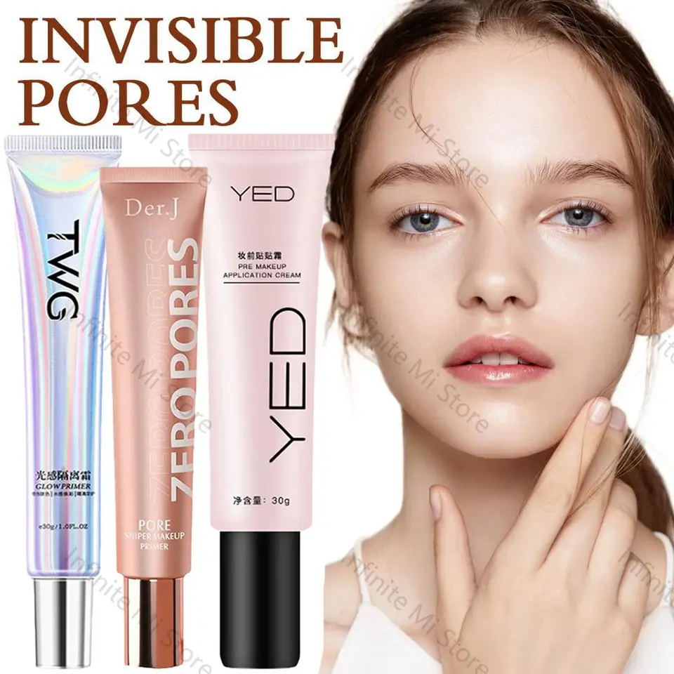 Tvárový primer neviditeľné póry Oil Control pred make -up primér základná základňa hladká koža Mattná izolácia korektora Kozmetika 20g/30g