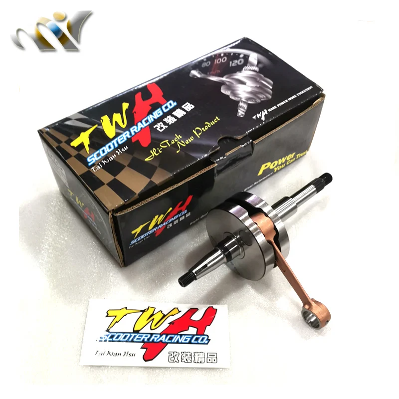 TWH Plne zatvorené kľukové kľukové hriadeľ pre Honda DIO AF17 AF18 AF27 AF28 SP SR DIO50 43,2 mm+1,8 44 mm+2,6 52,4 mm+3,0