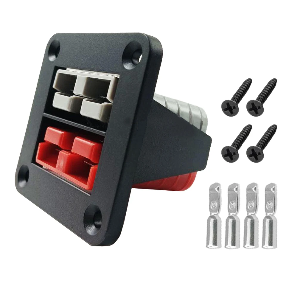 Twin Dual Flush Mount 50 Amp pre Anderson Plug Montážnu konzolu Caravan Trailer Truck pre Anderson Connection Plug Connector