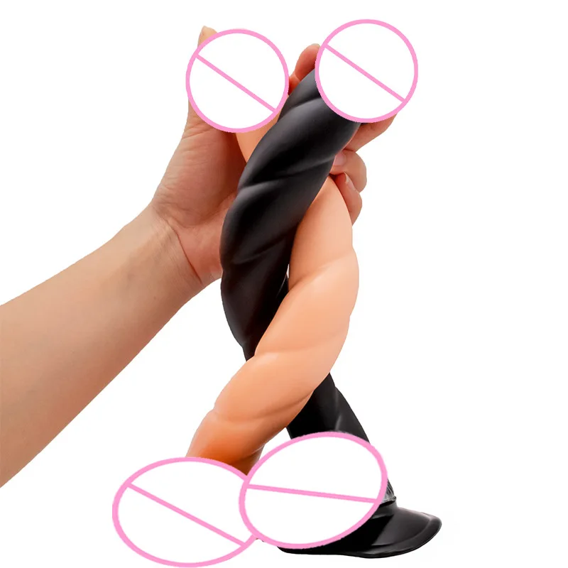Twist dildo štíhly závitový penis análny pruh mužský gay záhradný zástrčk