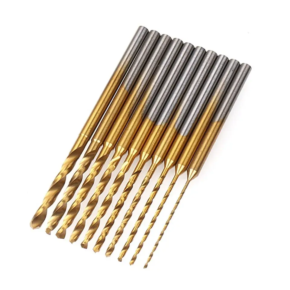Twist vŕtacie bity 2,35 driek na gravírovanie Vŕtacie bity 0,8 mm-2,0 mm HSS Micro Twist vŕtačka Multifunkčný nástroj na rezbové diery DRILL Bit Bit