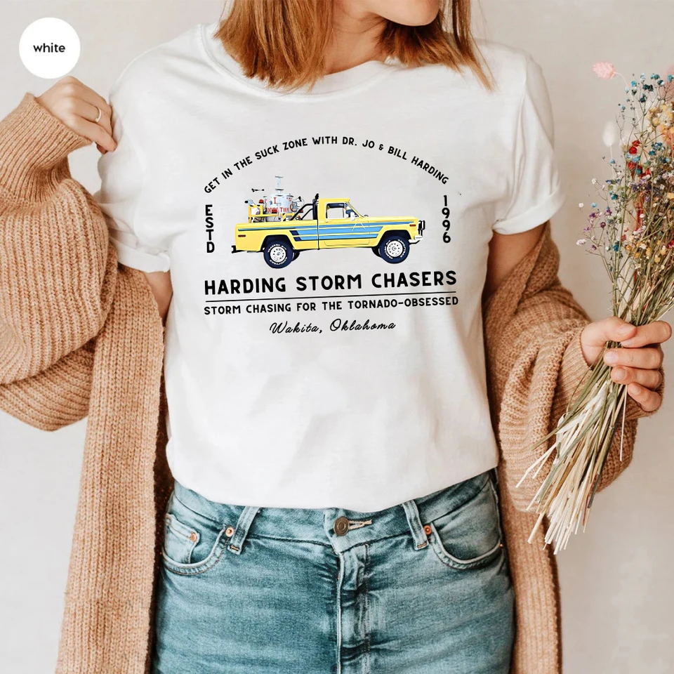 Twister Movie tričko Harding Storm Chasers Tirlt Retro 90. roky Tornado Tee Nostalgia Jo Harding Bill Harding Glen Powell Tops