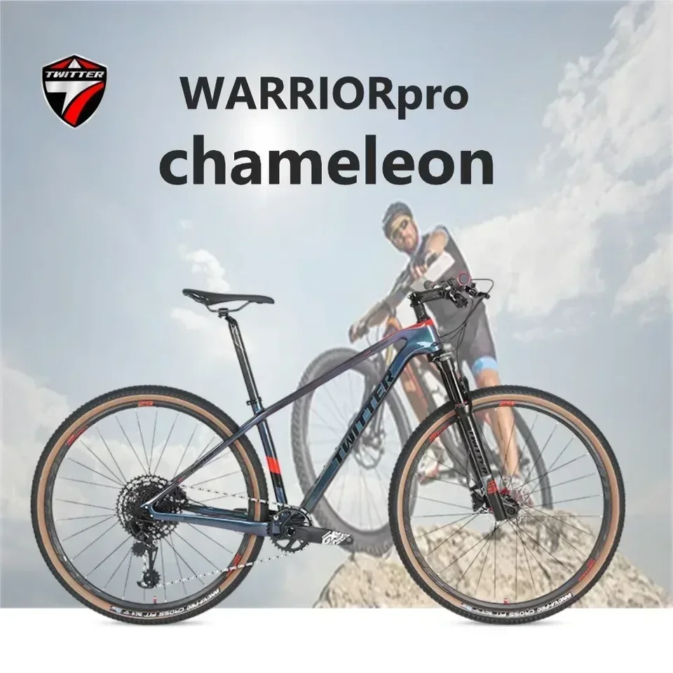 Twitter MTB WarriorPro M6100-12Speed ​​Hydraulické brzdy XC T900 Mountain Bike Bike Bike 27,5/29in Wheelset so zavesením vidlice