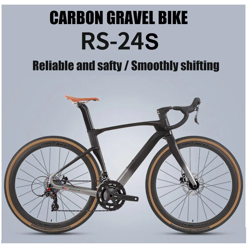Twitter Twitter Carbon Gravel Bike V3 Sensah 24S Hyd Disc Brake 700x40C Tire Bicycle Off-Road Plné interné káblové cesty pre mužov