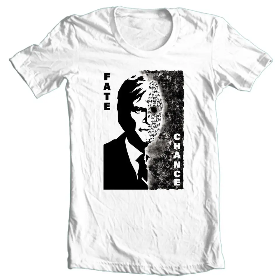 Two Face Tričko Harvey Dent Dark Knight 100% bavlnená grafická biela tričko BM1691 Tees Vysoko kvalitné 100% bavlnené rukávy