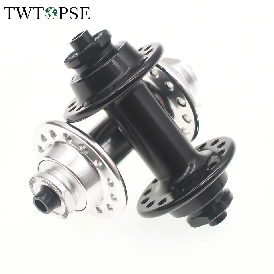 Twtopse 76g ľahký 74 mm bicykel Bicykel Hub pre bromptonové skladacie bicykle bicykle predné otvory na bicykli 28 Materiál AL7075 Časť bicykla