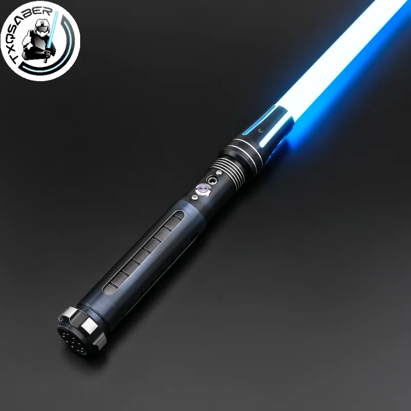 Txqsaber Baselit Smoot Swing Lighsabeber Fighting Sabre s 1 palcou ťažkou čepeľou, blaster uzamknutie máva laserovým mečom detské hračky
