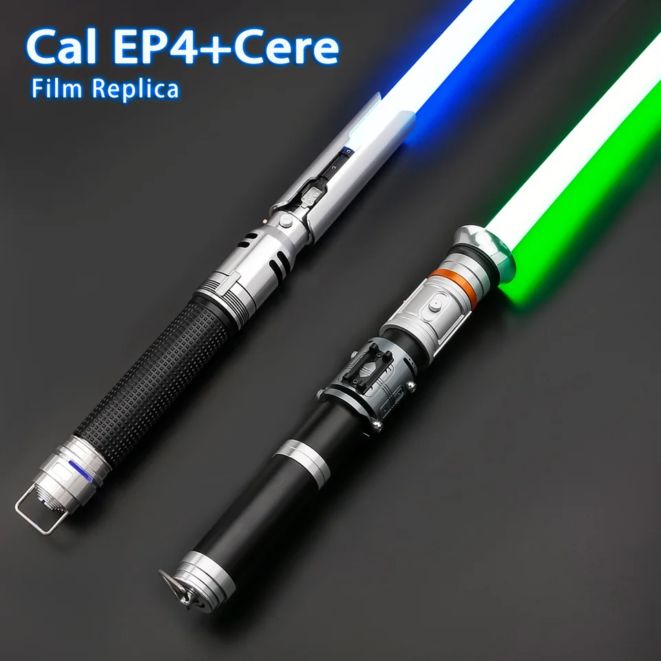 Txqsaber Cal Ep4 a cere replika RGB Pixel Heavy Sword Sladký kovový kovový rukoväť Lightsage Cosplay Cosplay Foc Jedi Sword 12 Colors