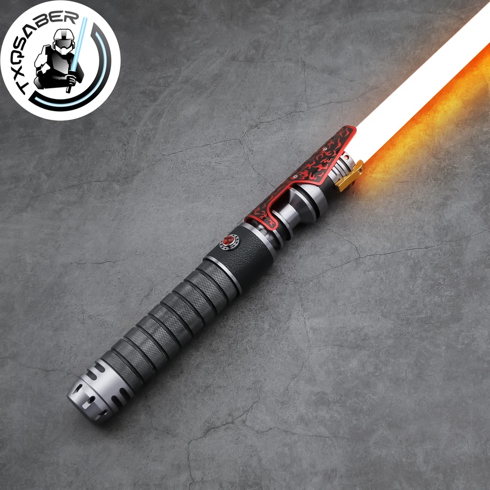 TXQSABER LESTRABER Relic Hunter Heavy Dueling Dueling Dueling kovový kovový päta laserový meč Foc Blaster Smoot Swing Lightword Hračky