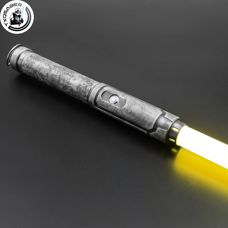 Txqsaber Neo Pixel Lightsage Heavy Dueling RGB Laser Sword Jedi Metal Hilt Hilt Smoot Swing 12 Farby Zmena hračiek Cosplay Hračky