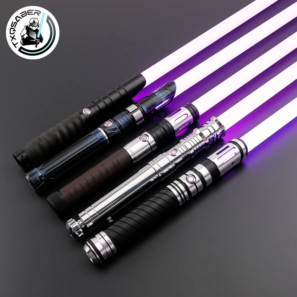 Txqsaber svetelný meč Neo Pixel Heavy Dueling RGB Juguetes laser Saber kovové kovové päty hladké hojdačky bojové cosplay cosplay hračky
