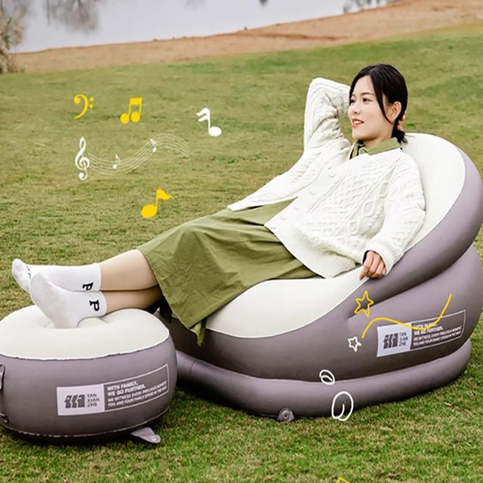 TXZ Outdoor Camping Air Sofa Bed Bed nafukovacia matrac prenosný automatický nafukovací kreslo spiace vzduchové rohož kempingové zásoby