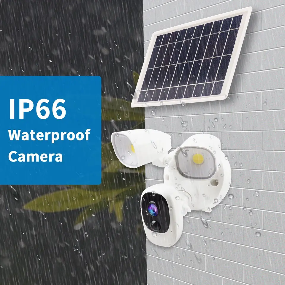 Ty-SS-05 Solárne monitorovanie úložného priestoru bezdrôtového WiFi Garden Light Camera 1080p HD Outdoor IP66 nepremokavá fotoaparát
