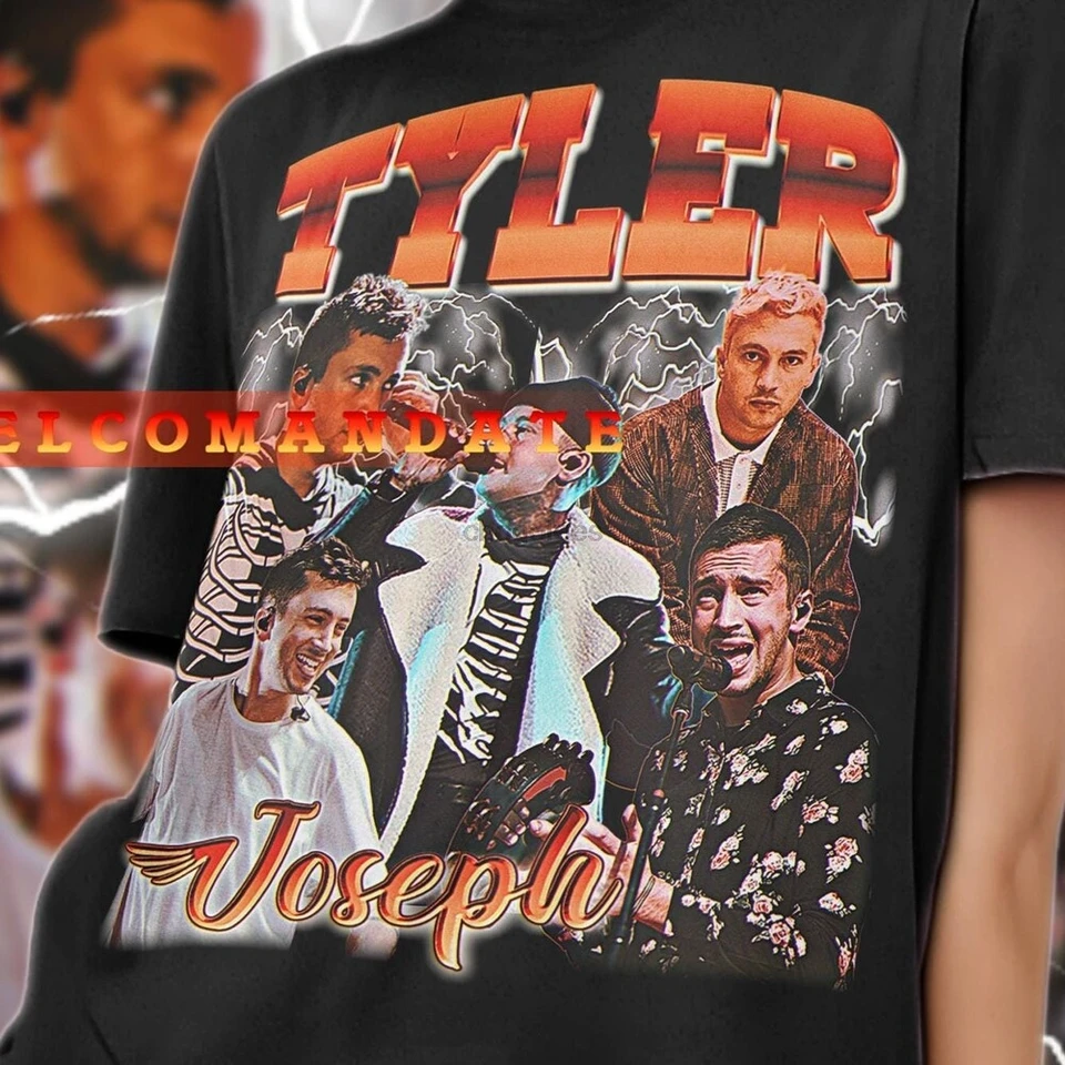 Tyler Joseph Vintage tričko Tyler Joseph pocta Tshirt Tyler Joseph Fan Tees Tyler Joseph Retro 90s Sweater Tyler Joseph Merch Gi Gi