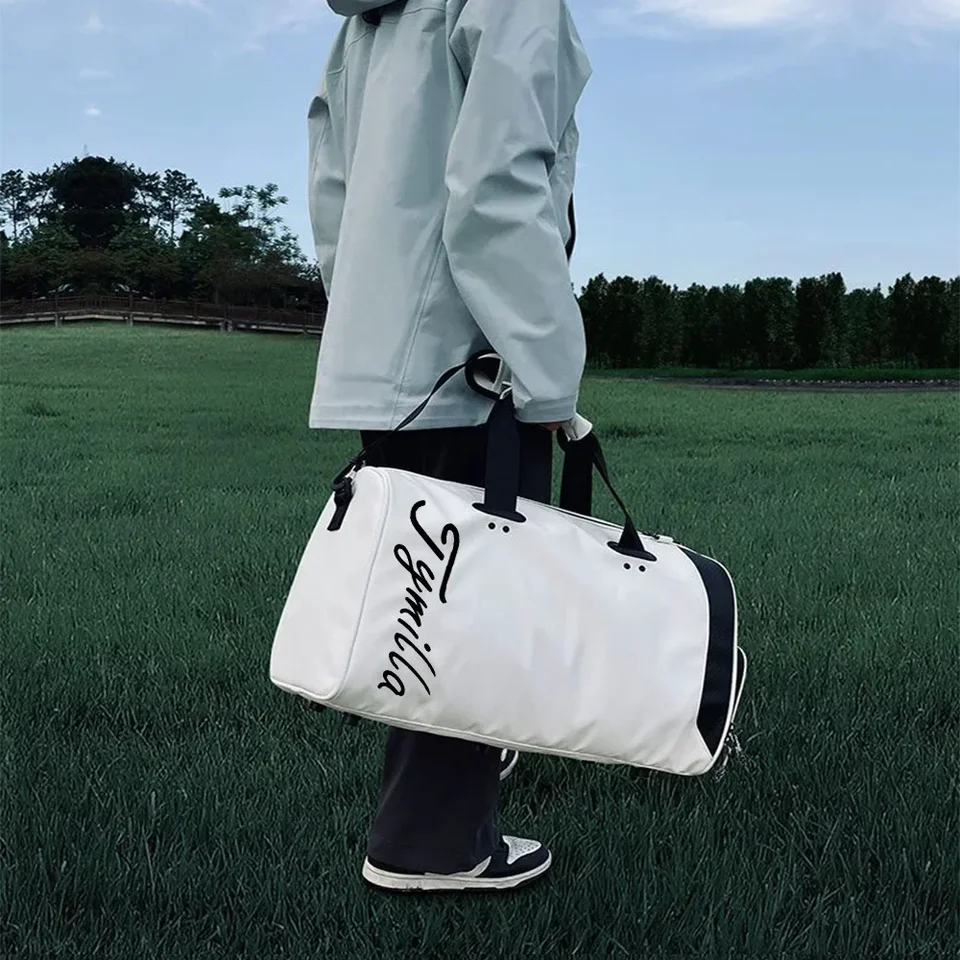 Tymilla 2024 Nové golfové oblečenie Simple Crossbody Veľká kapacita PU nepremokavá nezávislá obuv Outdoor Sports