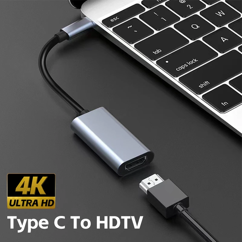 Typ C až HDTV 4K adaptér USB C USB3.1 Muž do HDTV Ženský kábel prevodníka pre tablety pre notebook TV TV MacBook