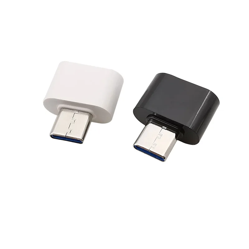 Typ C Mužská zástrčka na USB 2.0 Typ adaptéra OTG Connector OTG pre mobilný telefón Klávesnica Usb Biela / čierna