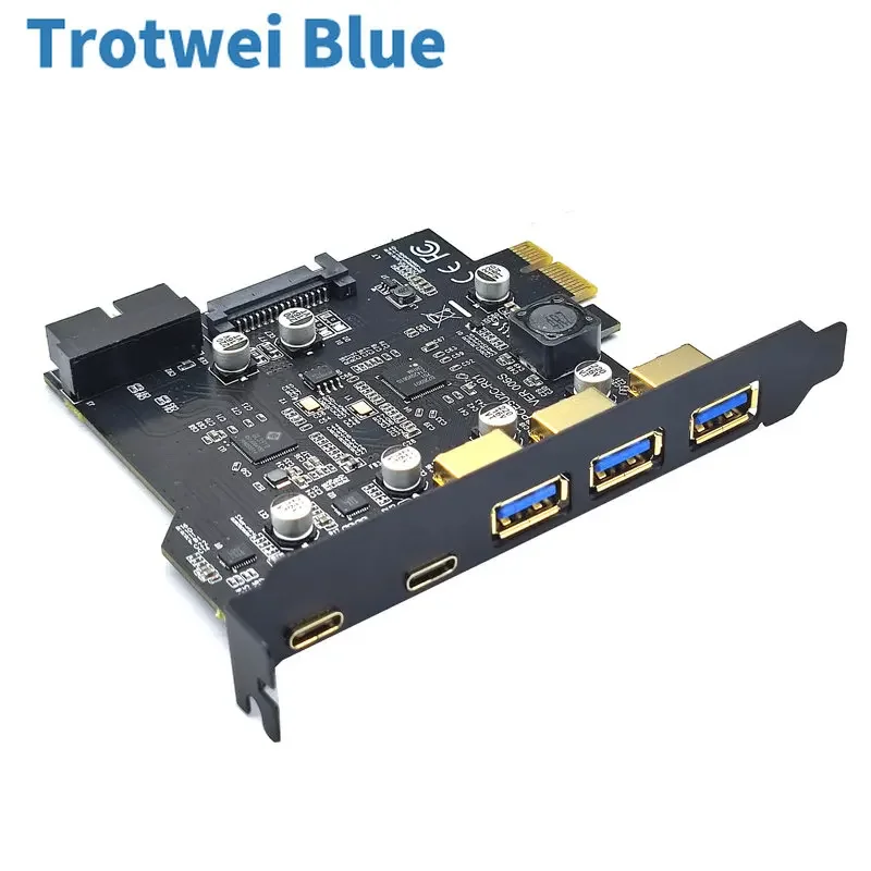 Typ C USB 3.2 Gen1 PCIe Card Hub USB 3.0 PCI Express Board PCI-E PCI E USB 3 Adaptér Multiplikátor USB3 3.1 Risícka karta radiča ovládača
