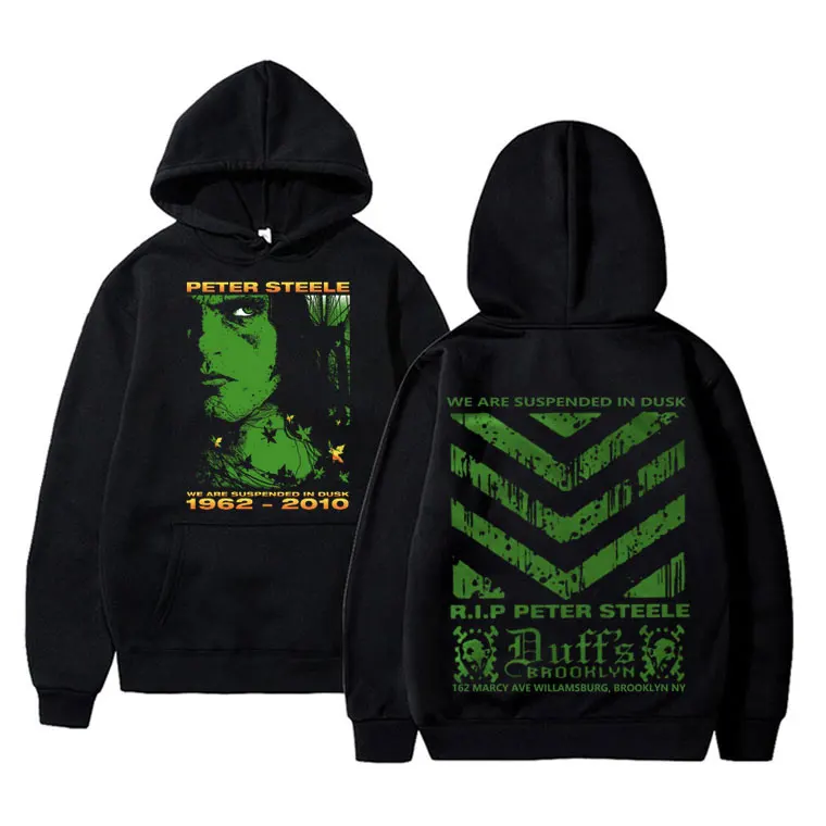 Typ rockového pásma o negatívny Peter Steele sme zavesení v súmrakovej mikine Men ženy vintage gotická nadmerná mikina mikiny mužov