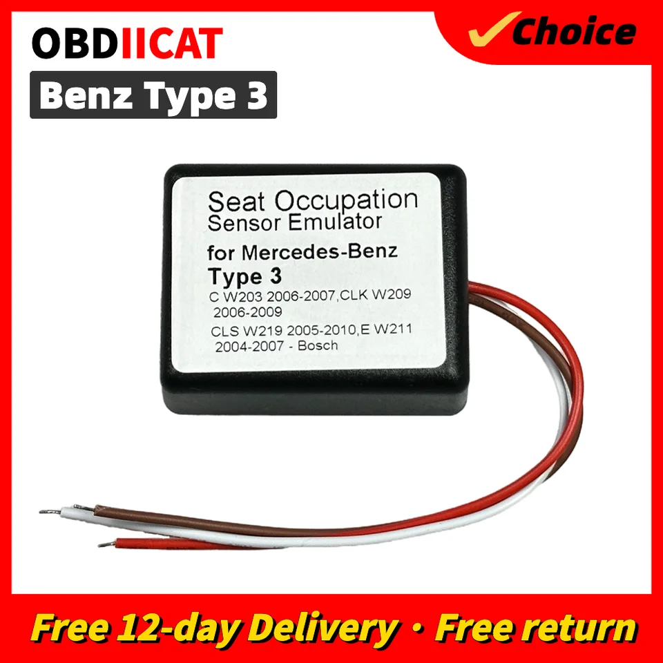 Typ3 MB SRS emulátor Typ 3 pre MER-CE-DES Be-NZ C W203 CLK W209 CLS W219 E W211