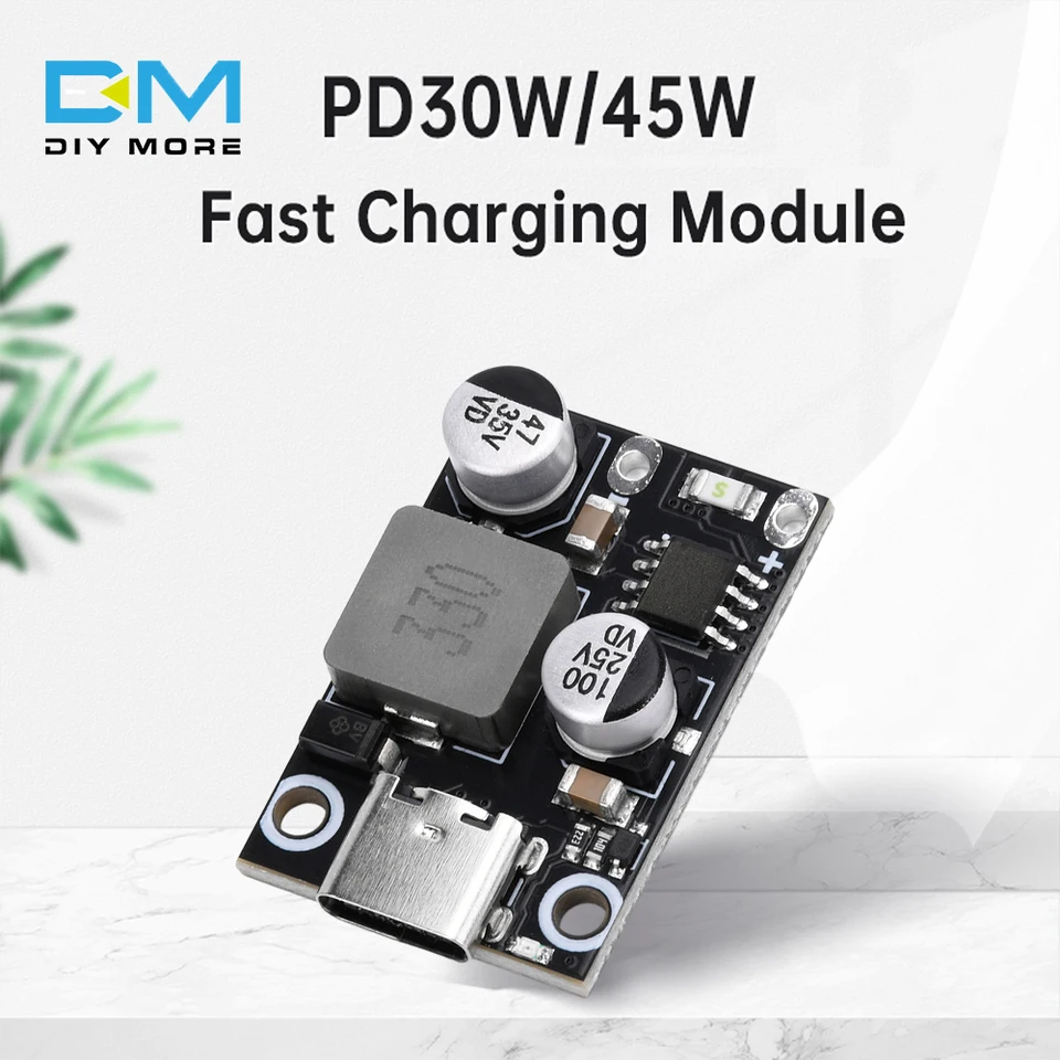 Type-C PD30W 45W Modul rýchleho nabíjania pre mobilný telefón DC8-30V PD3.0 PPS rýchla rýchla doska obvodu rýchleho nabíjačky QC3.0 SCP SUPPE VOOC