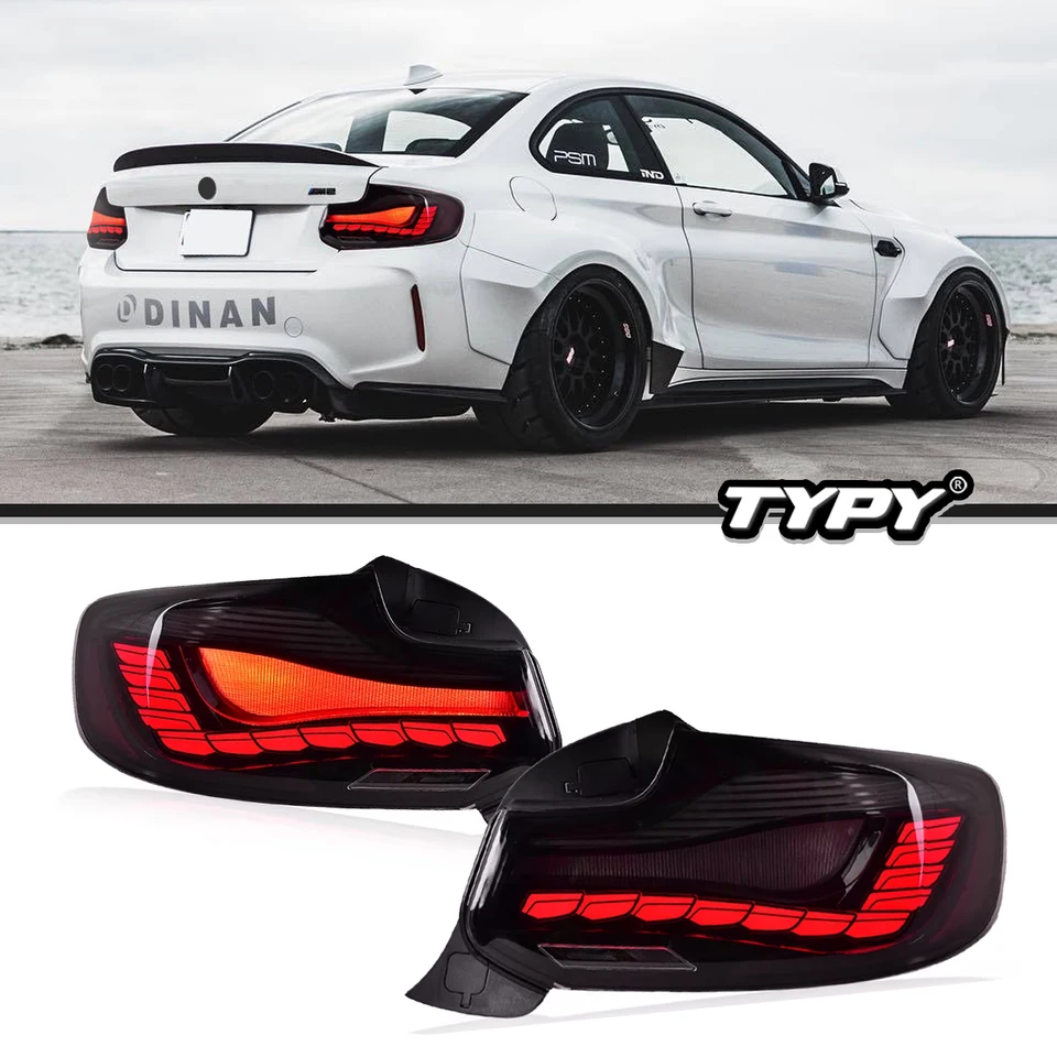 Typické svetlá automobilov Zadné žiarovky pre bmw 2 série zadné svetlá F22 F23 F87 DRL Dynamické sekvenčné zákrutové signály Plug Play