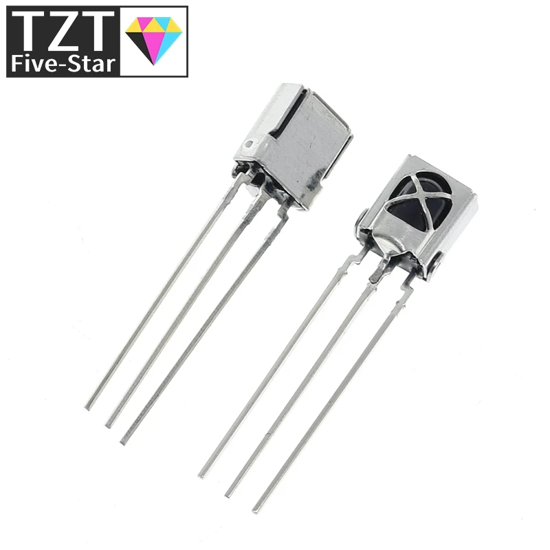 TZT 10PCS Universal IR Infračervený prijímač TL1838 VS1838B 1838 38 kHz Veľkoobchod