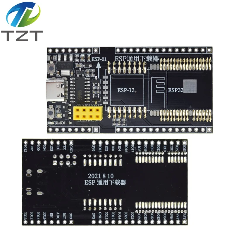 TZT ESP8266 ESP32-WROVER Development Board Testovacia doska Socket Stiahnutie pre ESP-01 ESP01S ESP12 ESP32 Adapter CH340