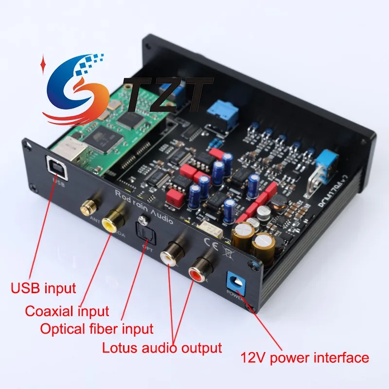 TZT tyčinka Rain Audio Dual PCM1794 Bluetooth DAC zosilňovač pre slúchadlá QCC5125 BT5.1 LEPŠIE PRI CSR8675