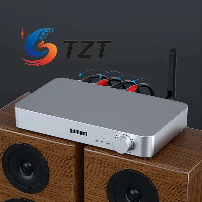 TZT W510P HIFI Audio Stereo Class D Digitálny výkonový zosilňovač MA12070 Dvojitý napájací zdroj vstavaný obvod predzosilňovača