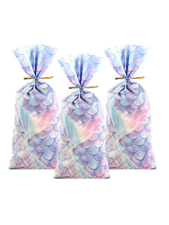 Téma oceánu Mermaid Candy Baling Bag 61 Detské vianočné nougat, snehové chrumkavé cukríky, sušienky, občerstvenie