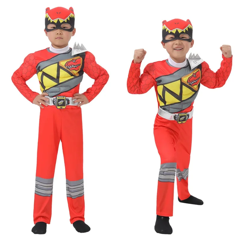 Tím dinosaura Red Dino Charge Ranger Cosplay dieťa dieťa dieťa Power