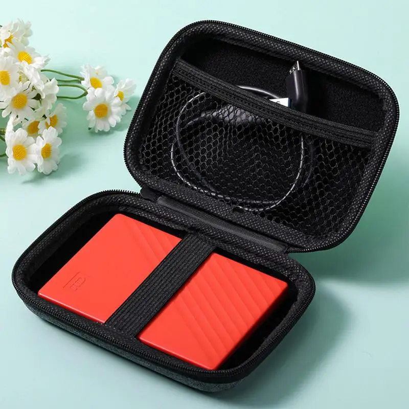 U Disk Data Cable Cable Zipper Bag na nabíjačku na nabíjačku mobilných vreckov