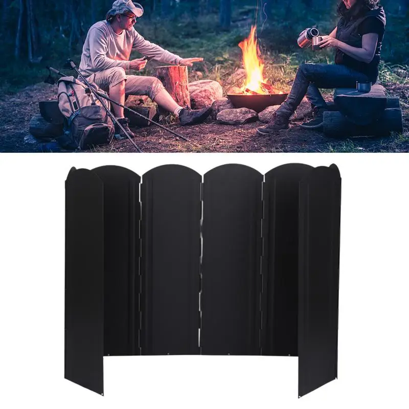 U ltralight Outdoor 30 cm/40 cm skladacie kempingové kempingové kachle Černé sklo Plynové plynové hrnce vetry DEFLETORY SAVE
