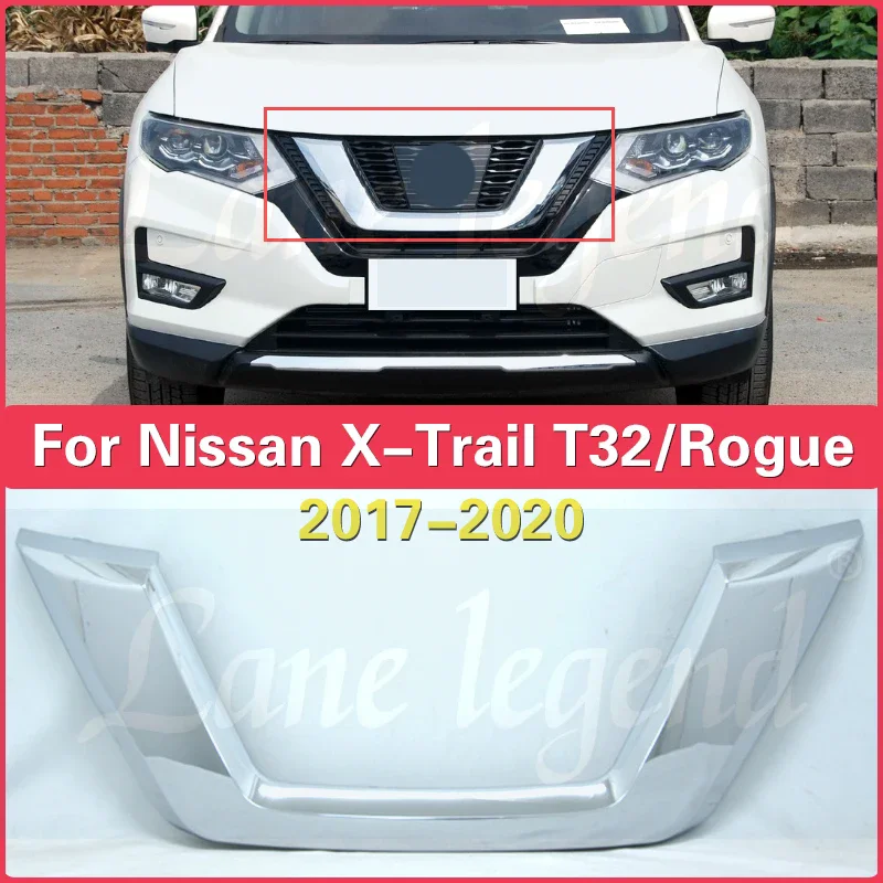 U Stredová mriežka predná mriežka lišta Vonkajší výzdoba Rámový pásik Nissan X-Trail XTrail T32/Rogue 2017-2020