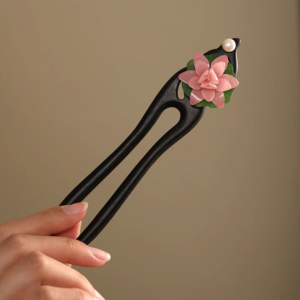 U tvar vlásenky Drevené vlasy Girl Girl Hair príslušenstvo účesový dizajn nástroj Hanfu vlasové tyčinky čínsky štýl vlasové vidlice hlavy