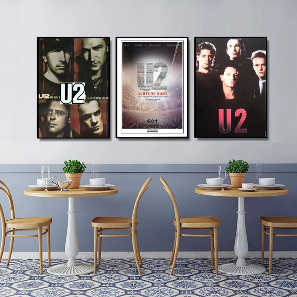 U2 kraft plagát Žiadny zarámovaný plagát Kraft Club Bar papier vintage plagát nástenná maľba maľba spálne Študijné nálepky