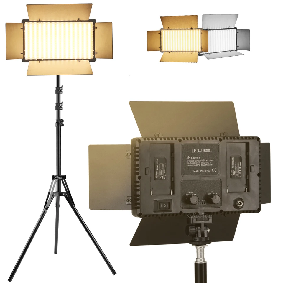 U600 40W LED Photo Studio Light for YouBute Game Live Video Lighting na prenosnej videu nahrávaní panela fotografia Lamp