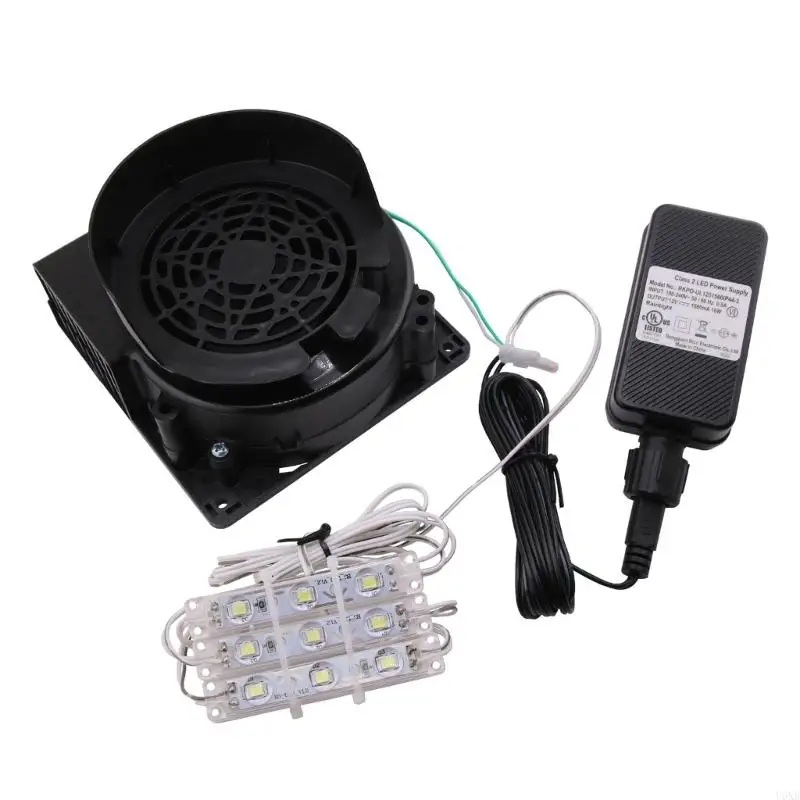 U6XB nafukovací výmenný ventilátor Vzduchový dúchadlo s LED ľahkým vodotesným ventilátorom ventilátora pre Halloween Vianoce Veľkú noc
