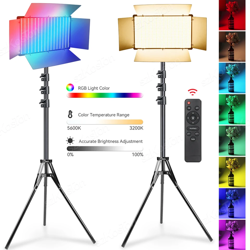 U800 RGB LED Photo Studio Svetlo pre Tiktok Youbute Game Live Video Lighting Prenosné video nahrávanie fotografií panela Lamp