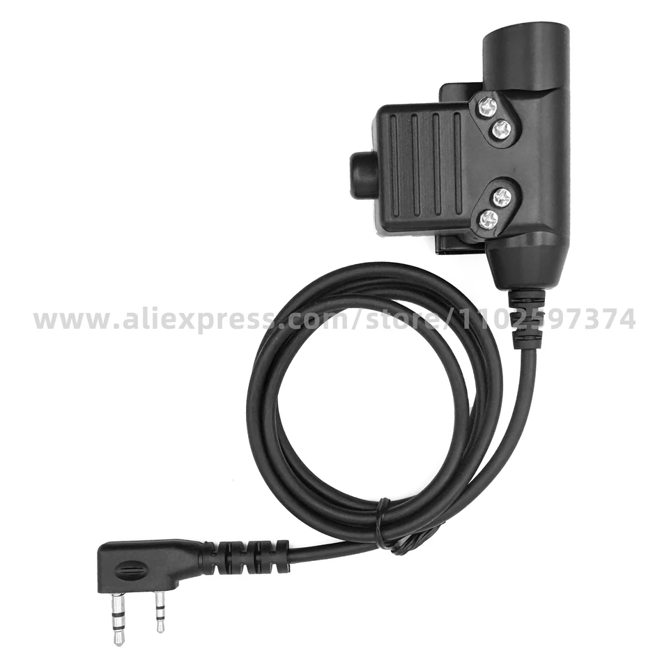 U94 Headset U-94/A PTT pre Kenwood Baofeng UV-5R BF888S 82 5RA 5RB Wouxun Tyt Quansheng UV-K5 K6 Walkie Talkie Adaptér náhlavnej súpravy